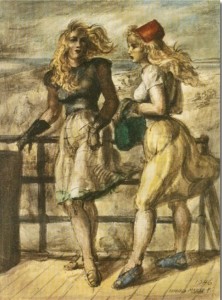 reginald marsh 2 women on bdwlk 46