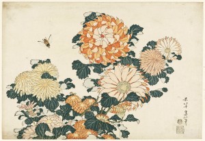 Chrysanthemums and Horsefly, from an untitled series known as ?Large FlowersKatsushika Hokusai (Japanese, 1760–1849)about 1833–34 (Tenpô 4–5)Woodblock print (nishiki-e); ink and color on paper* William Sturgis Bigelow Collection* Photograph © Museum of Fine Arts, Boston